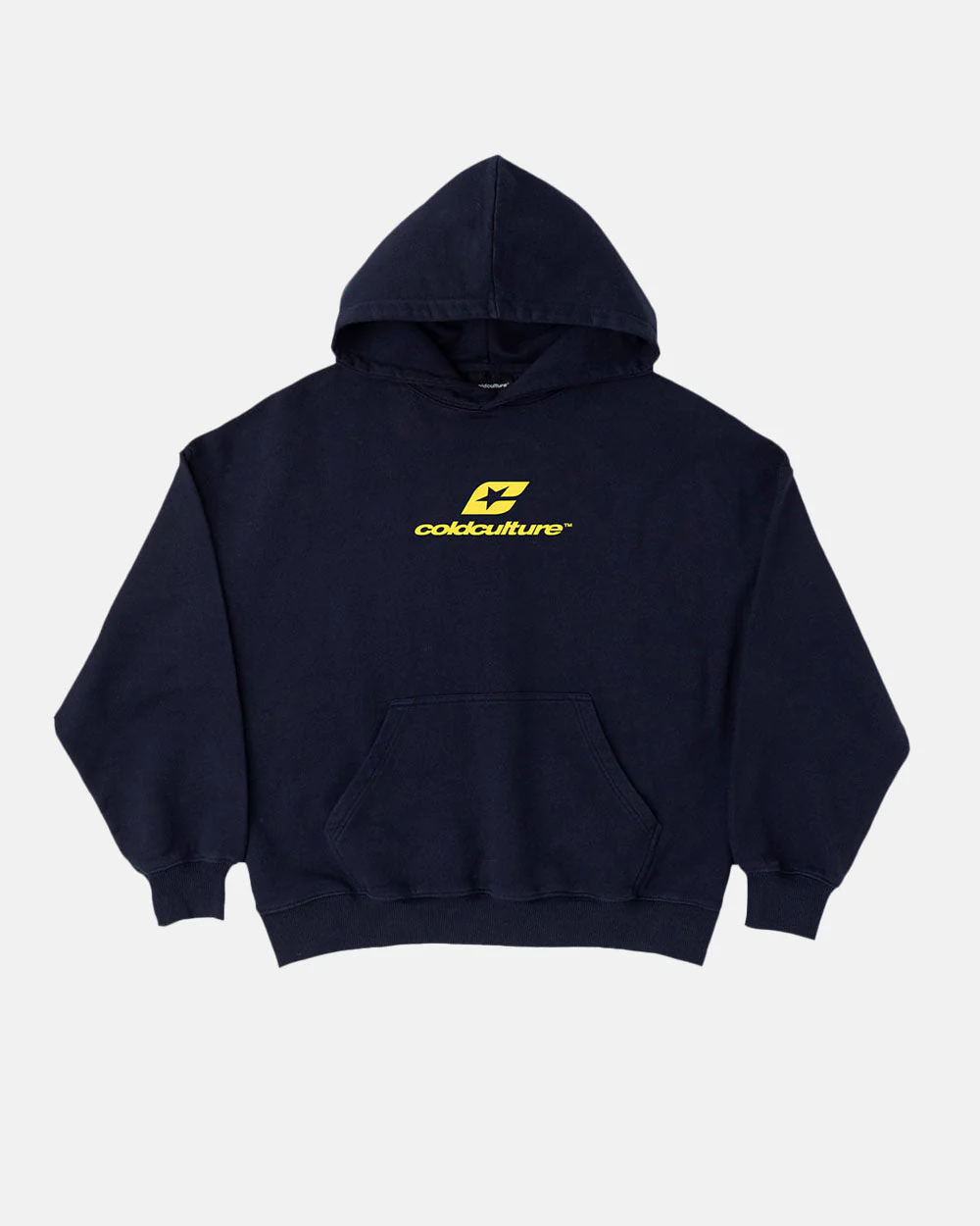 CURVED HOODIE MIDNIGHT BLUE - Image 3