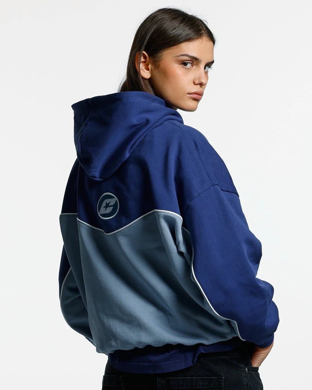 NO RISK ZIP HOODIE BLUE SCALE - Image 6