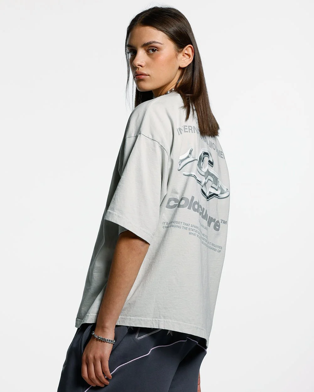 SPARKLY TEE LIGHT GREY - Image 5