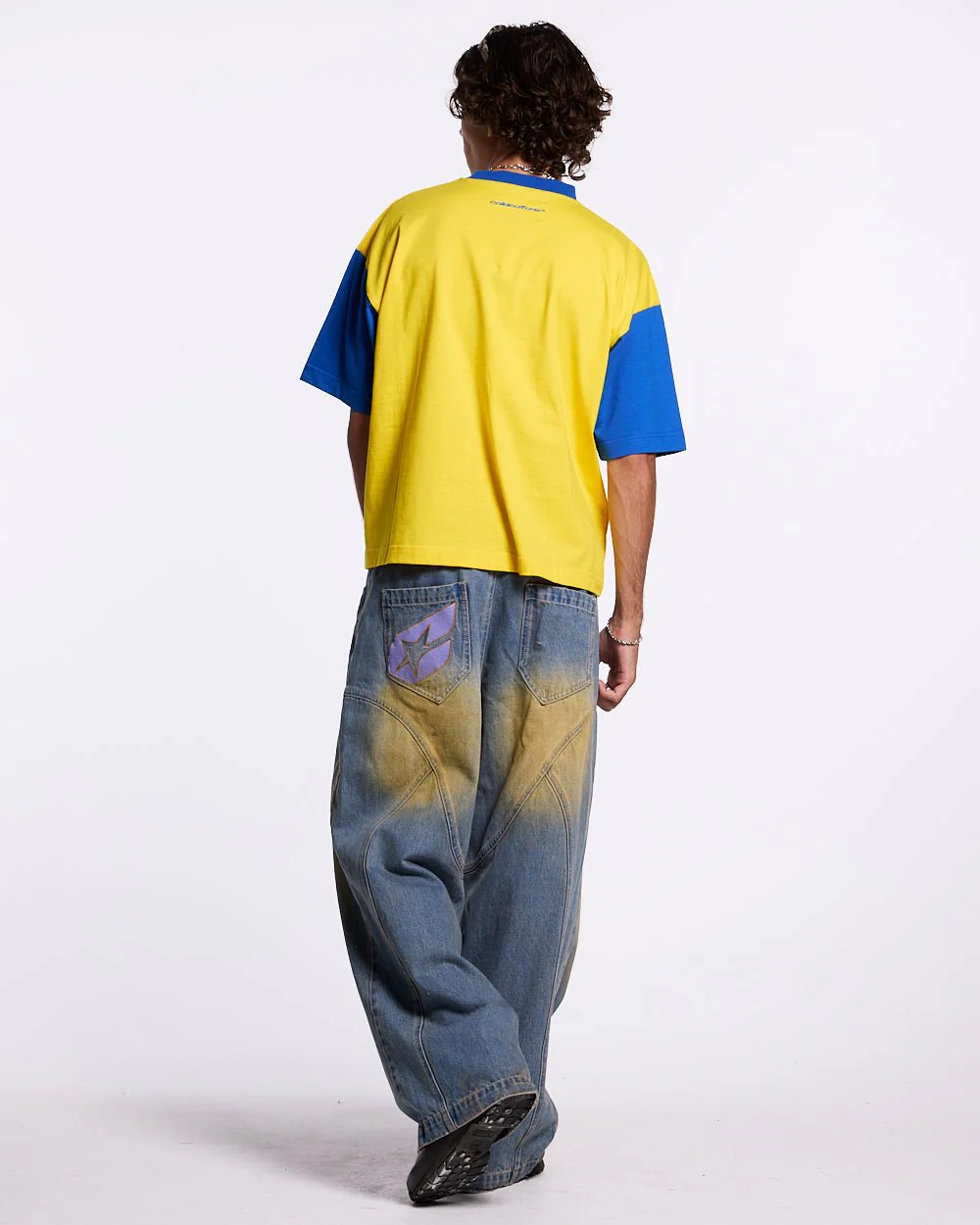 TEEN SPIRIT ERA TEE YELLOW AND BLUE - Image 4