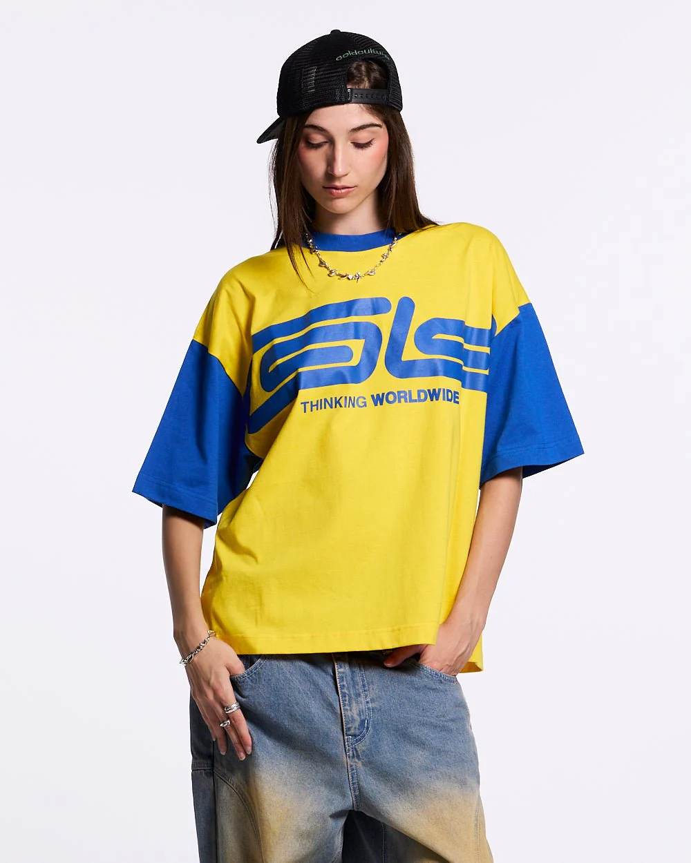 TEEN SPIRIT ERA TEE YELLOW AND BLUE - Image 5