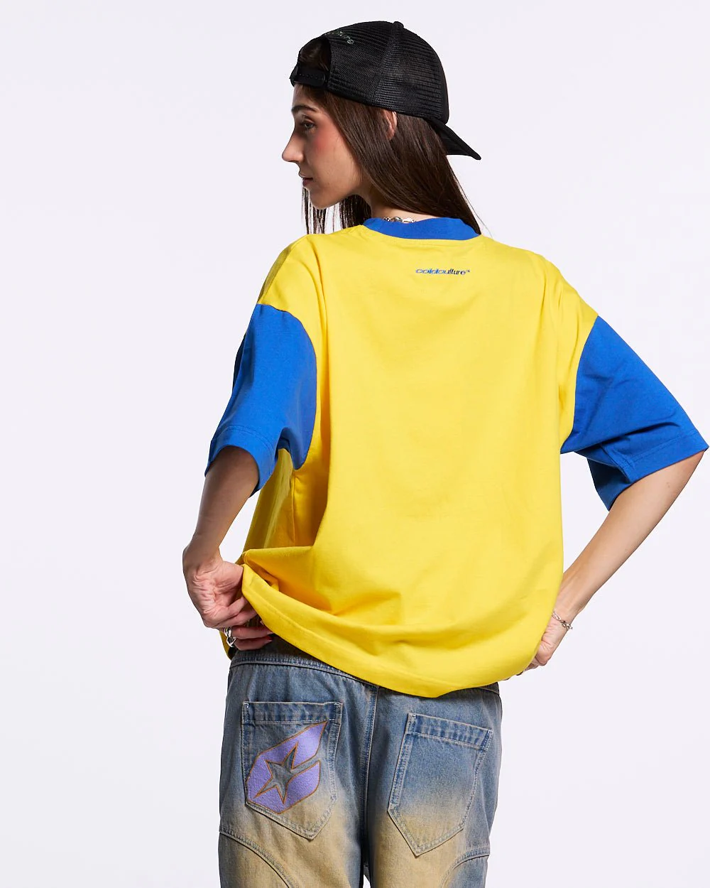 TEEN SPIRIT ERA TEE YELLOW AND BLUE - Image 6